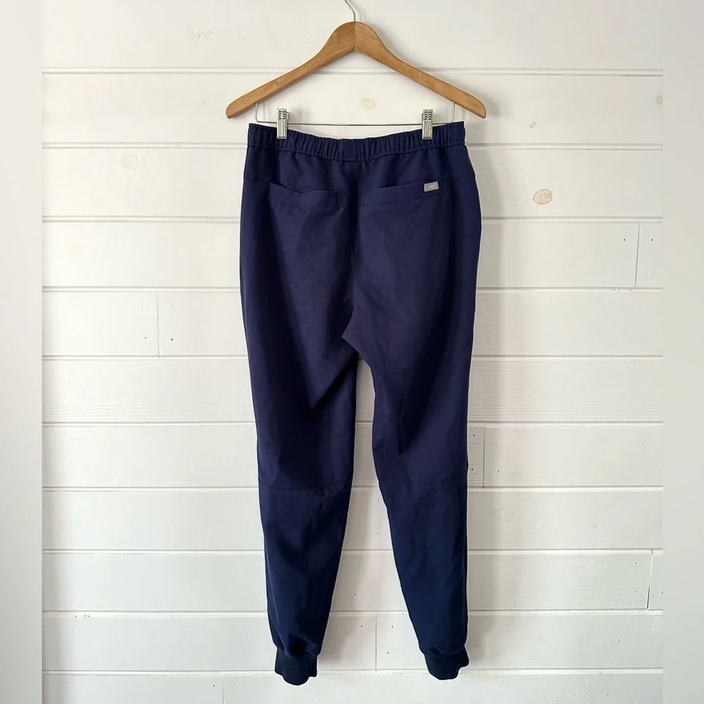 FIGS Tansen Jogger Scrub Pants Navy 5 Pockets Slim Fit Stretch Anti-Wrinkle Sz S